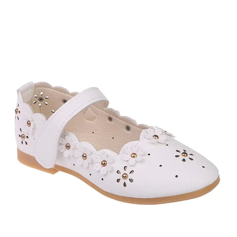 Flat Princess Shoes for Kids - Floral Design for Girls