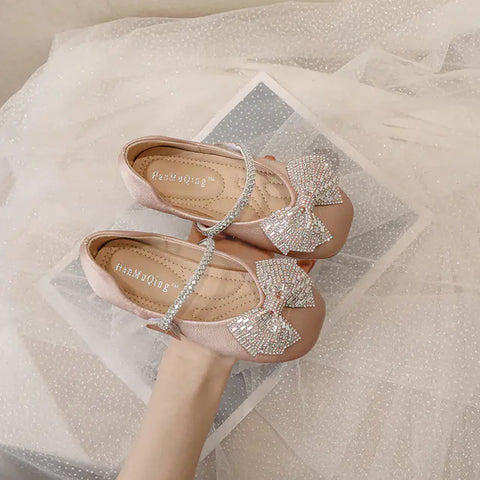 Girls' Mary Jane Glitter Princess Shoes for Kids