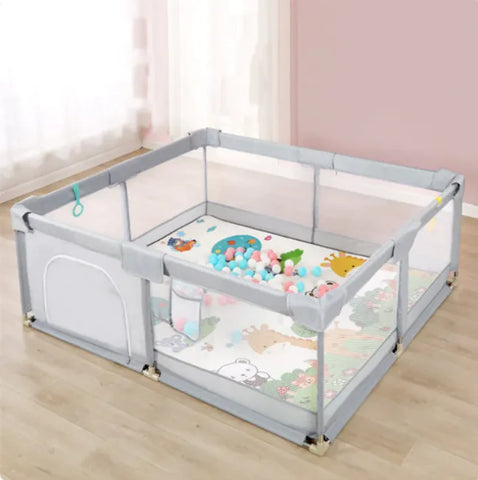 Safe Crawl Indoor Play Fence & Baby Mat - Enhanced Safety and Development