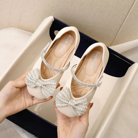 Girls' Mary Jane Glitter Princess Shoes for Kids