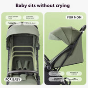 Lightweight Folding Baby Stroller - Perfect for Travel and Convenience